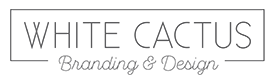 White Cactus Branding & Design Logo