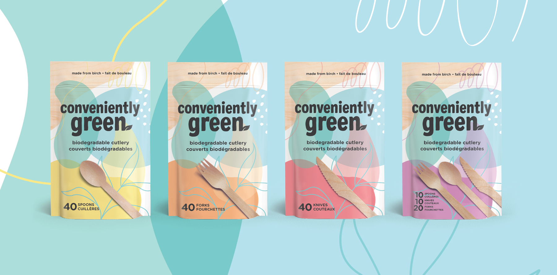 Conveniently Green branding and packaging design